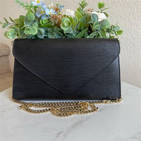 louis vuitton epi art deco clutch|LOUIS VUITTON Epi Art Deco Clutch Black .